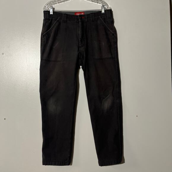 Coleman Gray Distressed Insulated Carpenter Work Pants Men’s Size 32x30 - Picture 1 of 6